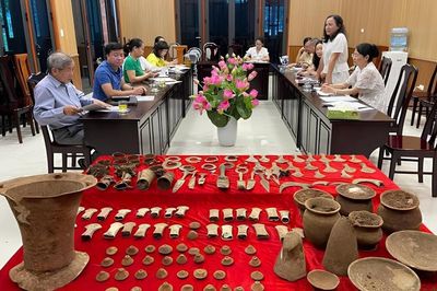 Phát hiện hơn 125 hiện vật thuộc nền văn hóa Đông Sơn tại Nghệ An