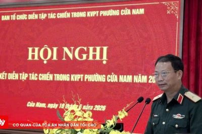 Phường Cửa Nam nâng cao năng lực quốc phòng qua diễn tập khu vực phòng thủ