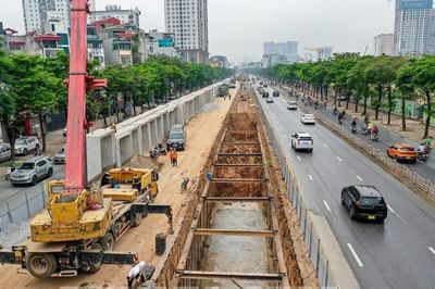 Hà Nội rào chắn đường Văn Cao phục vụ thi công ga S1 từ ngày 18/6