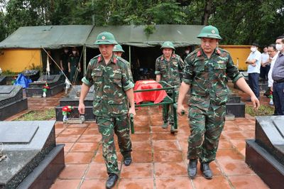 Tổ chức lấy mẫu, số hóa thông tin hài cốt liệt sĩ chưa xác định danh tính tại xã Trùng Khánh