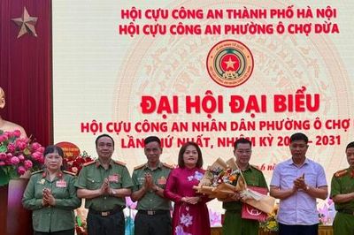 Đại hội Hội Cựu Công an nhân dân phường Ô Chợ Dừa lần thứ nhất