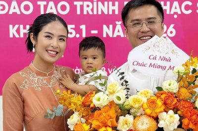 Hoa hậu Ngọc Hân đón tin vui bên chồng con