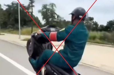 Từng bị tịch thu xe vì 'bốc đầu', thanh niên vẫn tái phạm với hàng loạt lỗi vi phạm giao thông