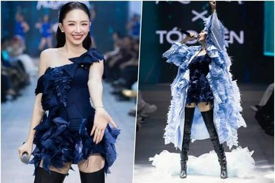 Tóc Tiên thăng hoa trên sàn diễn cùng thương hiệu Môi Điên mở màn AVIFW mùa thứ 21