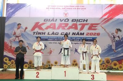 Bế mạc Giải vô địch Karate tỉnh Lào Cai 2026