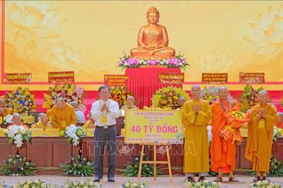 Hơn 322 tỷ đồng cho an sinh xã hội, khẳng định tinh thần 'Đạo pháp đồng hành cùng dân tộc'