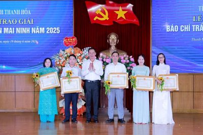 Tỉnh Thanh Hóa trao Giải Báo chí Trần Mai Ninh năm 2025