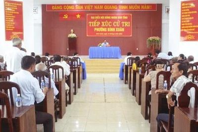Cử tri phường Bình Xuân, Long Thuận kiến nghị nhiều vấn đề dân sinh