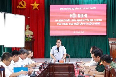 Khai mạc diễn tập tác chiến xã Tuy Phước trong khu vực phòng thủ tỉnh năm 2026