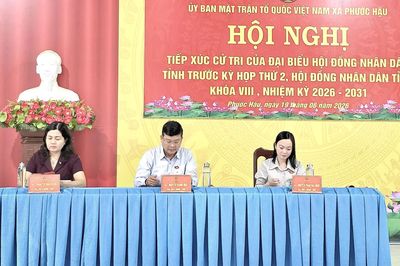 Đại biểu HĐND tỉnh Khánh Hòa tiếp xúc cử tri xã Phước Hậu