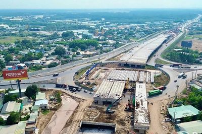 Cao tốc Bến Lức - Long Thành: Nút giao Quốc lộ 51 dự kiến hoàn thành trong tháng 6/2026
