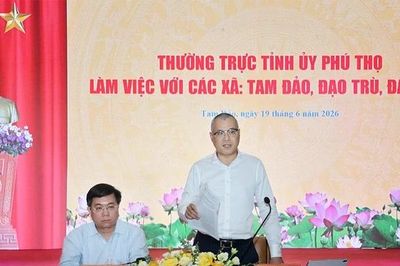 Thường trực Tỉnh ủy làm việc với các xã khu vực núi Tam Đảo: Định hình tầm vóc Khu du lịch 'Tam Đảo xanh' và bền vững