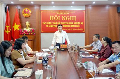 Sở Công thương tổ chức tập huấn, trao đổi chuyên môn, nghiệp vụ về lĩnh vực Công thương năm 2026