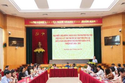 Đại biểu HĐND thành phố Hà Nội - Đơn vị bầu cử số 1 tiếp xúc cử tri