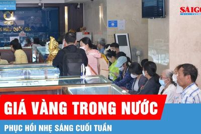 Giá vàng trong nước phục hồi nhẹ sáng cuối tuần