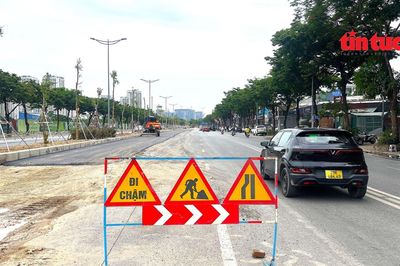 Khẩn trương hoàn trả mặt đường, trồng lại cây xanh trên đường Võ Chí Công