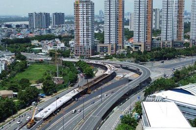 [Photostory] Giãn tiến độ đến năm 2027, nút giao lớn nhất TP HCM hiện thi công ra sao?