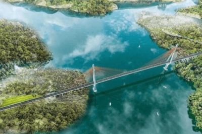 Cầu Hòa Sơn trên cao tốc Hòa Bình - Mộc Châu: Cầu dây văng nhịp chính dài nhất Việt Nam