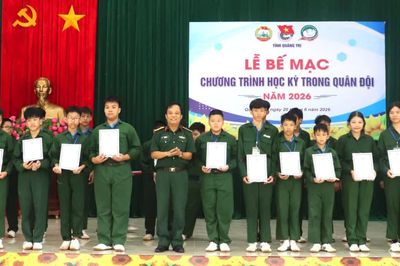 Bế mạc chương trình 'Học kỳ trong quân đội' năm 2026