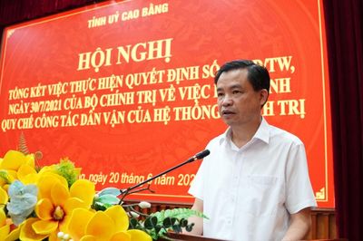 Phó Bí thư Thường trực Tỉnh ủy, Trưởng Đoàn ĐBQH tỉnh Bế Thanh Tịnh: Các cấp, ngành tiếp tục đổi mới mạnh mẽ nội dung, phương thức dân vận