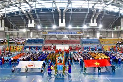 Hơn 1.500 vận động viên tham gia Đại hội Thể dục thể thao Cụm số 5 và số 2
