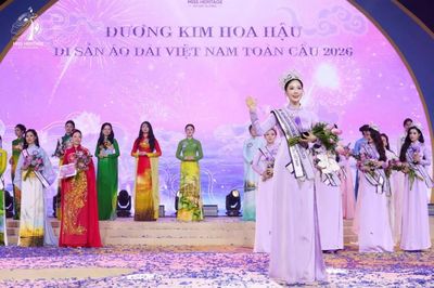 Hoa hậu Di sản Áo dài Việt Nam toàn cầu 2026 tôn vinh áo dài Việt