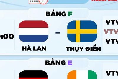 Lịch thi đấu World Cup 2026 hôm nay (21-6): Hà Lan và Thụy Điển mở màn