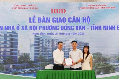 Bàn giao nhà ở xã hội cho người thu nhập thấp tại Ninh Bình