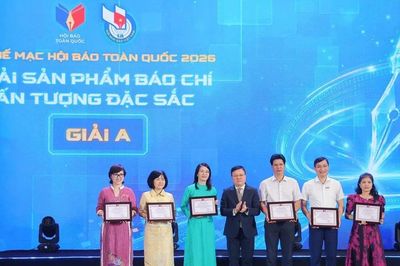 Bế mạc Hội báo: Chuyên trang Đại hội Đảng XIV của VietnamPlus được trao Giải APV