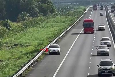 Đỗ xe trên đường cao tốc, tài xế bị phạt nặng