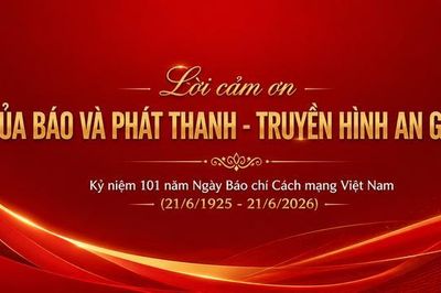 Lời cảm ơn của Báo và Phát thanh - Truyền hình An Giang