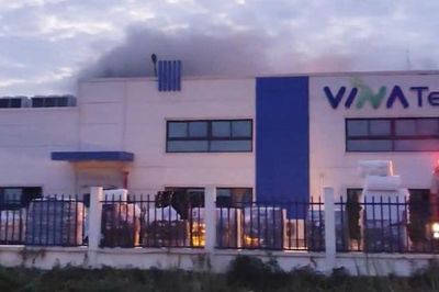 Bắc Ninh: Kịp thời khống chế vụ cháy tại Công ty Vinatech Vina, không có thiệt hại về người