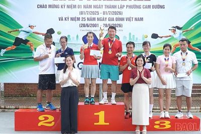 Bế mạc Giải Pickleball phường Cam Đường