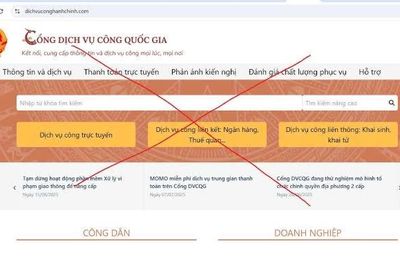 Công an cảnh báo người dân truy cập 'dichvuconghanhchinh.com'