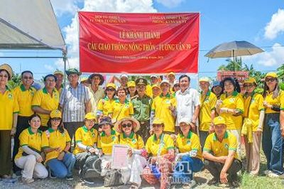 Đưa vào sử dụng cầu ô tô Tường Vân 39 nối liền hai ấp ở Long Điền
