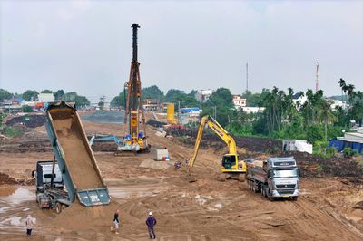 Tấp nập thi công đường huyết mạch kết nối sân bay Long Thành