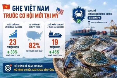 Xuất khẩu ghẹ sang Mỹ tăng mạnh