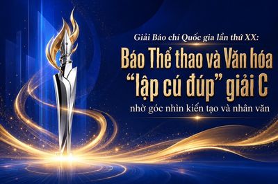 Giải Báo chí Quốc gia lần XX: Báo Thể thao và Văn hóa 'lập cú đúp' giải C nhờ góc nhìn kiến tạo và văn hóa