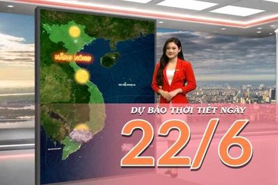 [Video] Dự báo thời tiết ngày 22/6/2026: Nắng nóng bao trùm Bắc Bộ và Trung Bộ, Nam Bộ tiếp tục có mưa dông vào chiều tối