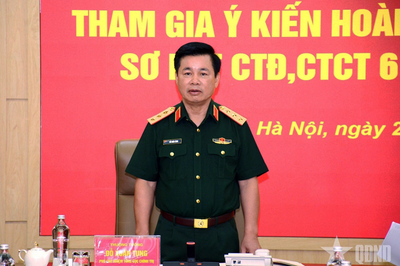 Thượng tướng Đỗ Xuân Tụng: Tiếp tục hoàn thiện, nâng cao chất lượng dự thảo Báo cáo sơ kết CTĐ, CTCT 6 tháng đầu năm 2026