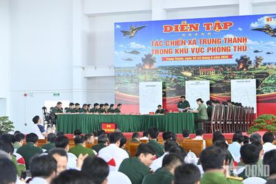 Vĩnh Long: Khai mạc Diễn tập tác chiến xã Trung Thành trong khu vực phòng thủ năm 2026