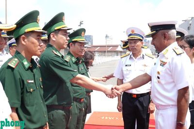 Bảo đảm an ninh, an toàn cho Biên đội tàu Hải quân Ấn Độ thăm thành phố Hồ Chí Minh
