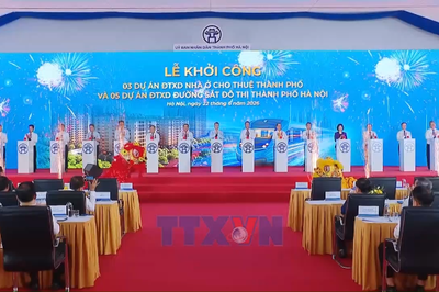 Thủ tướng Lê Minh Hưng dự lễ khởi công các dự án nhà ở cho thuê và đường sắt đô thị Hà Nội