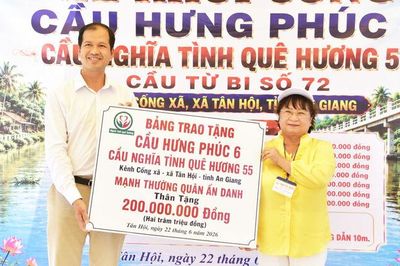 Khởi công xây dựng cầu giao thông tại xã Tân Hội