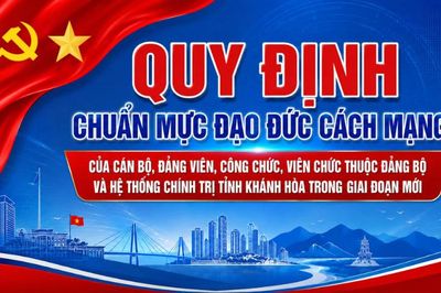 [Infographic] Quy định chuẩn mực đạo đức cách mạng của cán bộ, đảng viên, công chức, viên chức thuộc Đảng bộ và hệ thống chính trị tỉnh Khánh Hòa trong giai đoạn mới