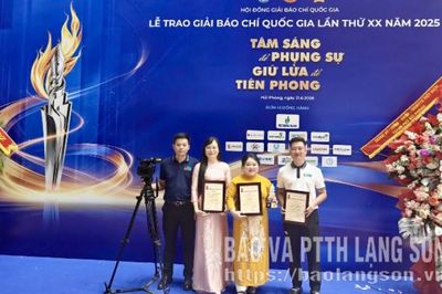 Lạng Sơn đoạt Giải báo chí Quốc gia