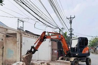 Tập trung giải tỏa các vi phạm hành lang an toàn giao thông trên Tỉnh lộ 321C