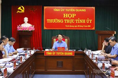 Thường trực Tỉnh ủy cho ý kiến vào một số nội dung quan trọng