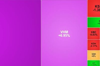 VIC, VHM tăng trần kéo thị trường vượt mốc 1.850 điểm