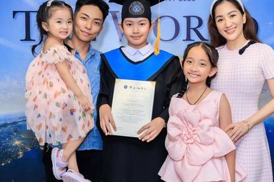 Con trai Khánh Thi - Phan Hiển rạng rỡ trong ngày đặc biệt